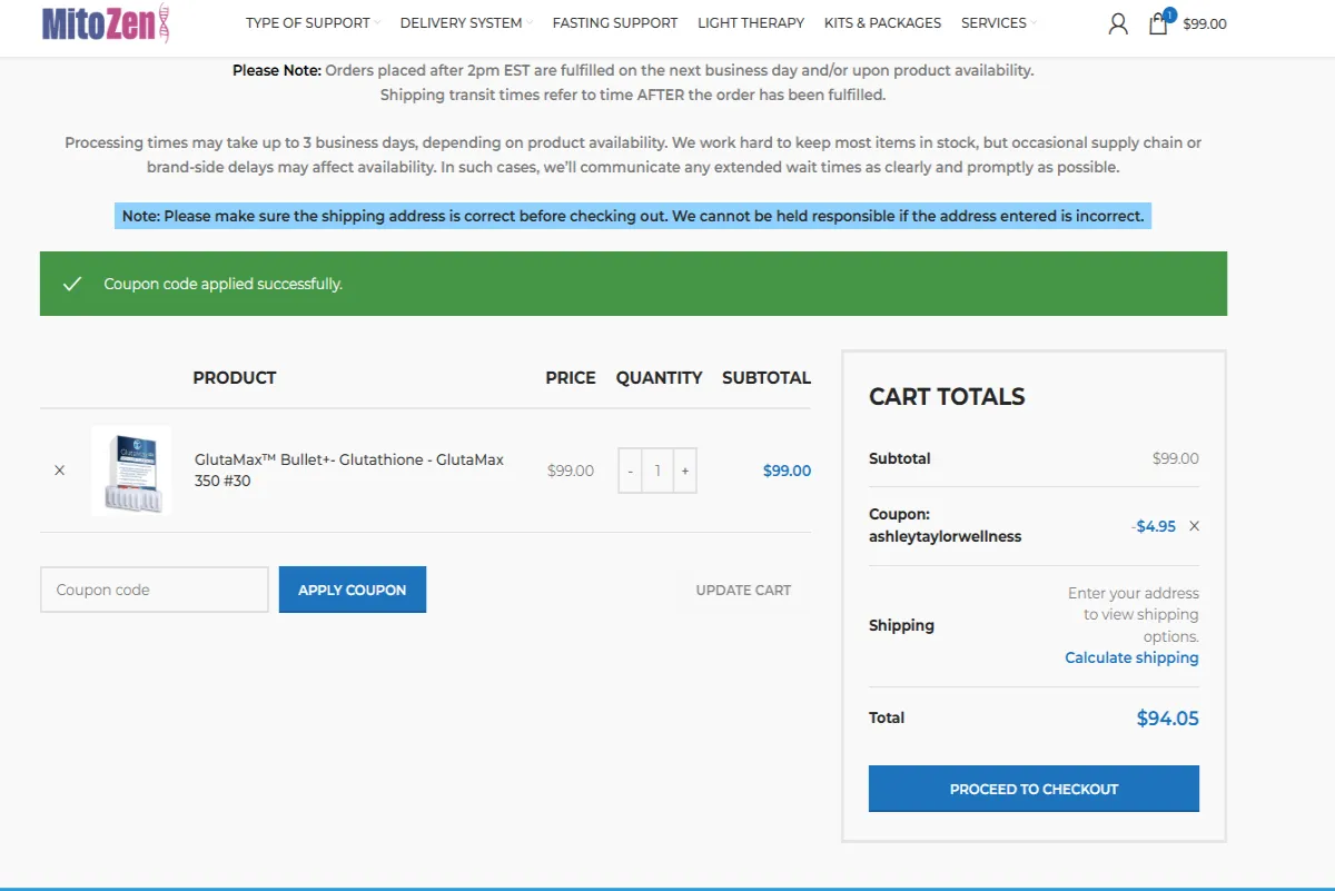 Proof screenshot for ASHLEYTAYLORWELLNESS