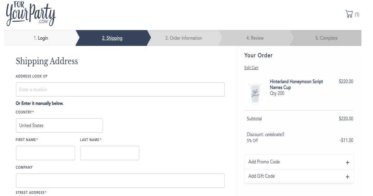 Proof screenshot for CELEBRATE5