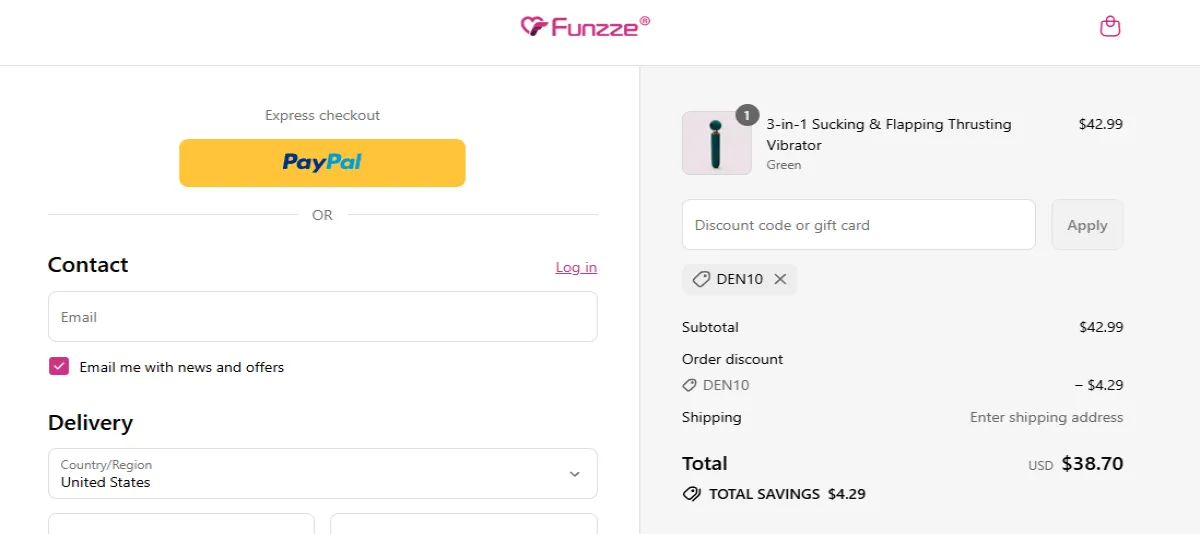 Proof screenshot for DEN10