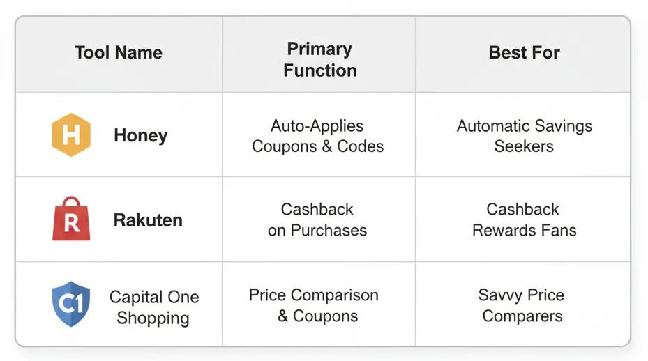 Honey vs Capital One Shopping vs Coupert: Which Extension Saves Most in 2026?
